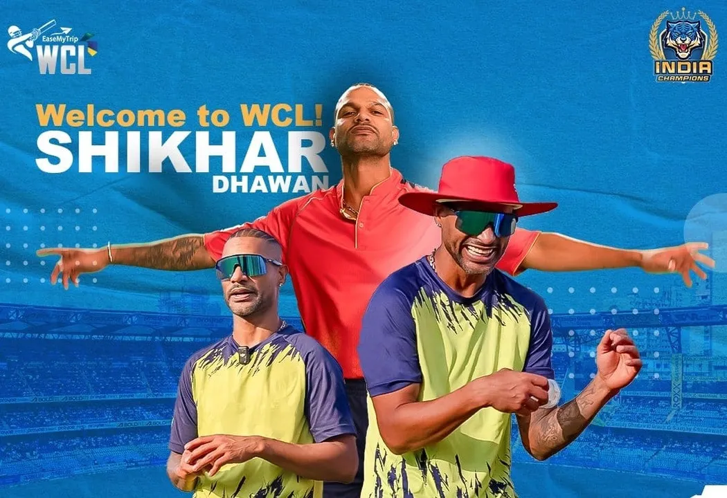 Shikhar Dhawan Joins Team India for 2025 WCL: Full Schedule and Live Streaming Details